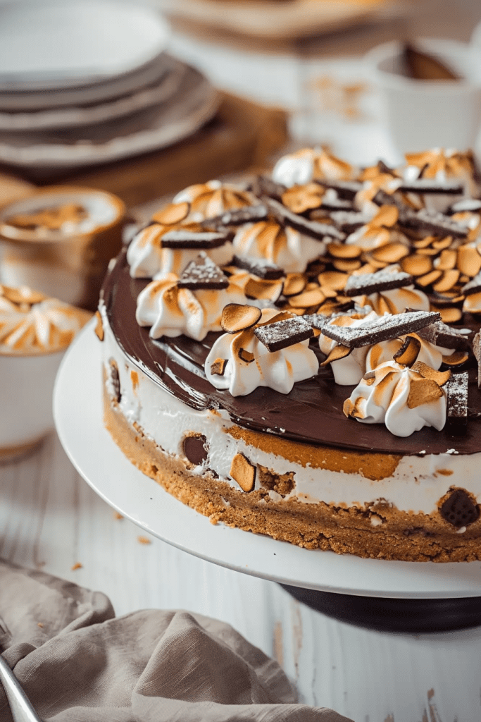 Baking Smores Cheesecake