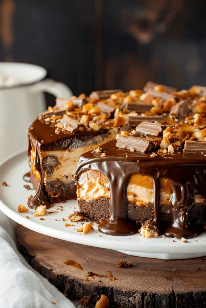 Baking Snickers Cheesecake