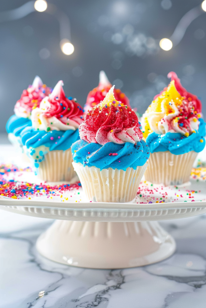 Baking Snow Cone Mini Cupcakes