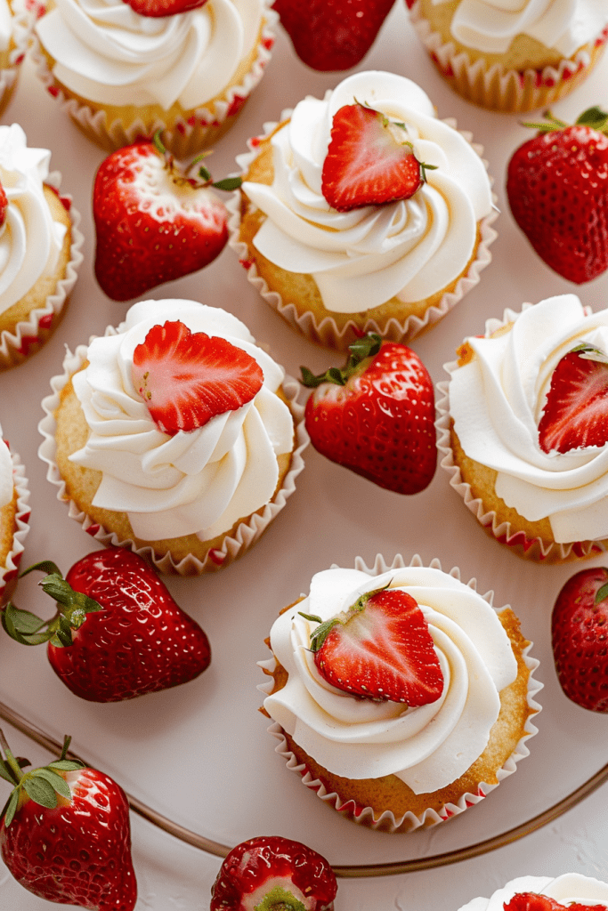 Baking Strawberry Shortcake Cupcakes