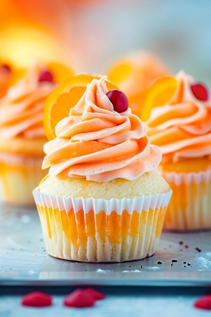 Baking Tequila Sunrise Cupcakes