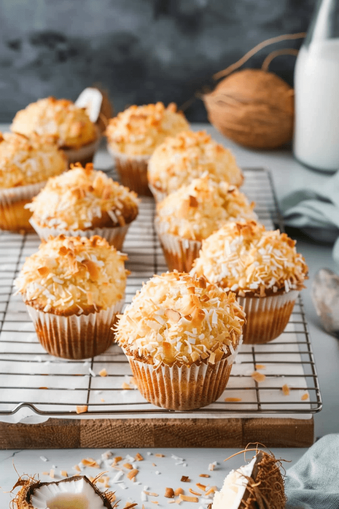 Baking Toasted Coconut Muffins