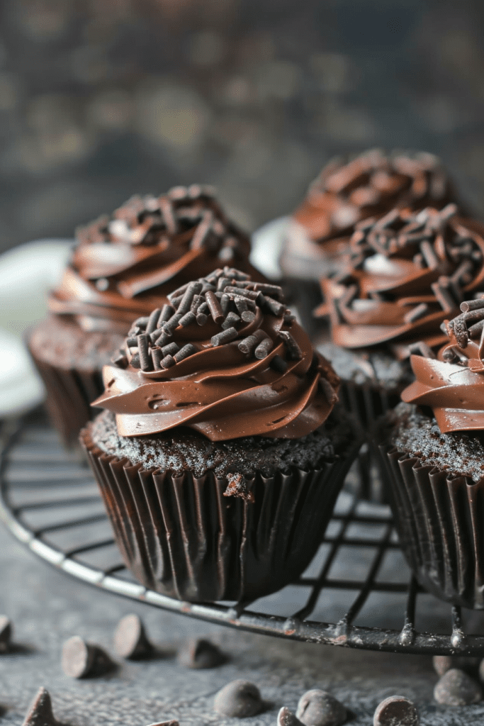 Baking Triple Chocolate Jack Daniels Cupcakes