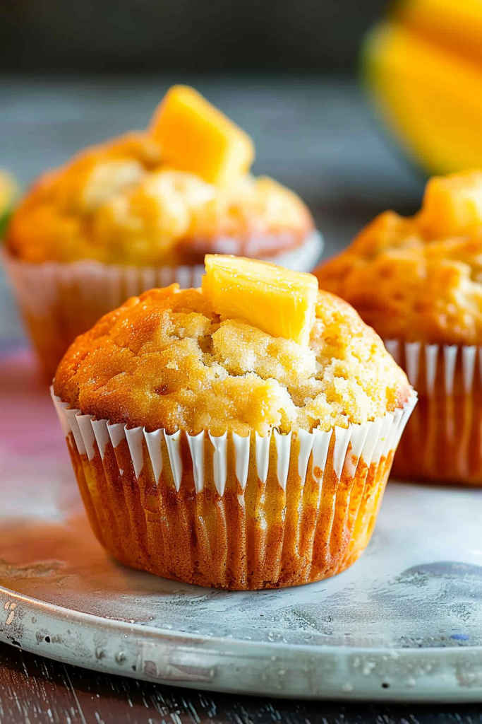 Baking Tropical Mango Muffins