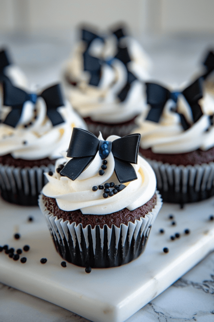 Baking Tuxedo Cupcakes