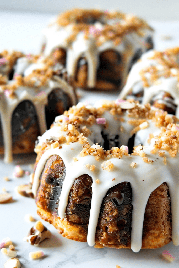 Baking Vanilla Bean Mini Bundt Cakes