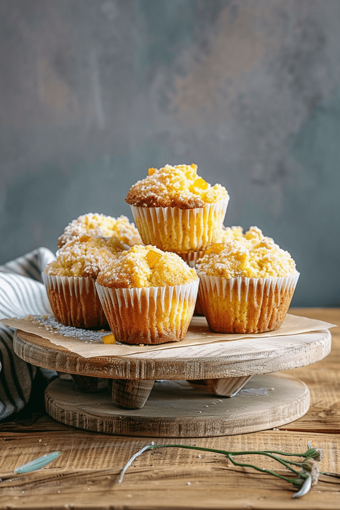 Baking Vanilla Mango Muffins