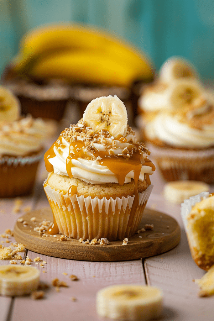 Banana Caramel Cupcakes