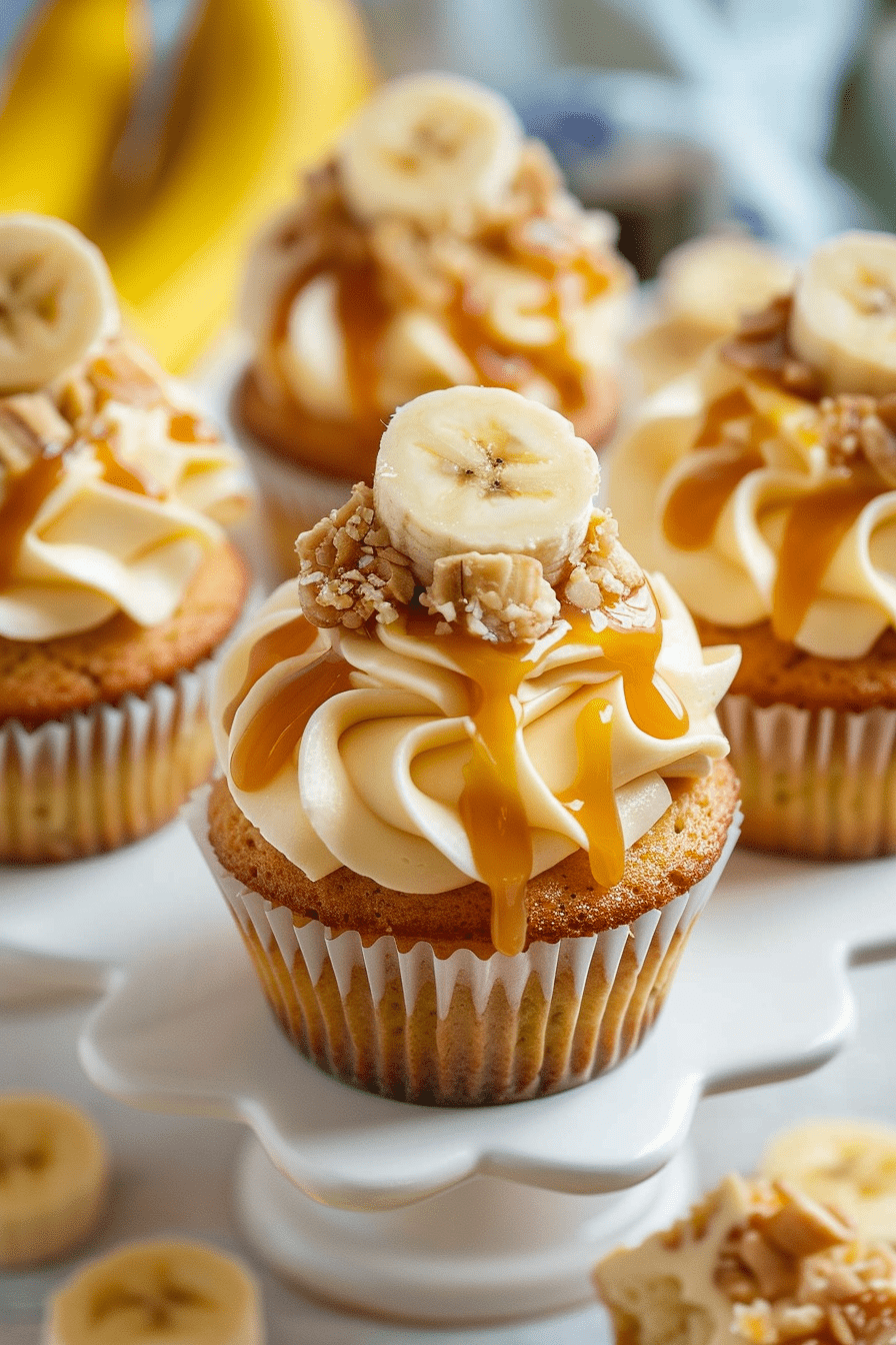 Banana Caramel Cupcakes Recipe