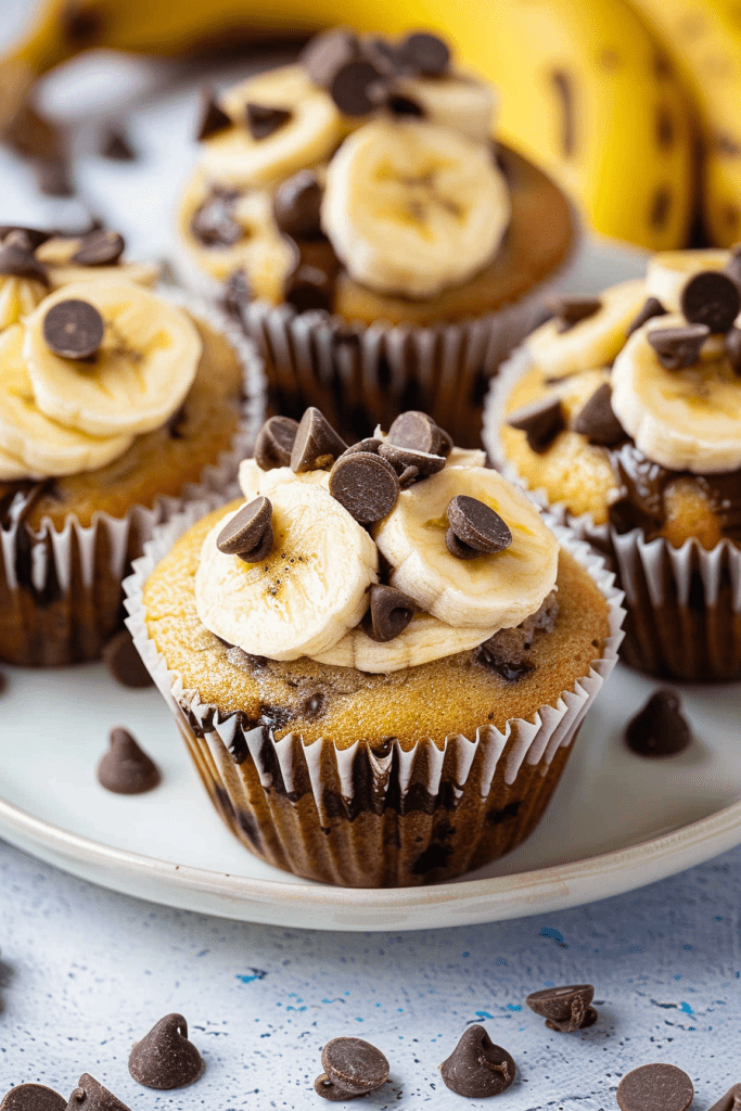 Banana Chocolate Chip Cupcake