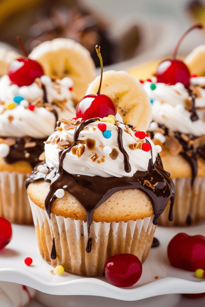 Banana Split Cupcakes Recipes