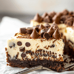 Brownie Bottom Cookie Dough Cheesecake