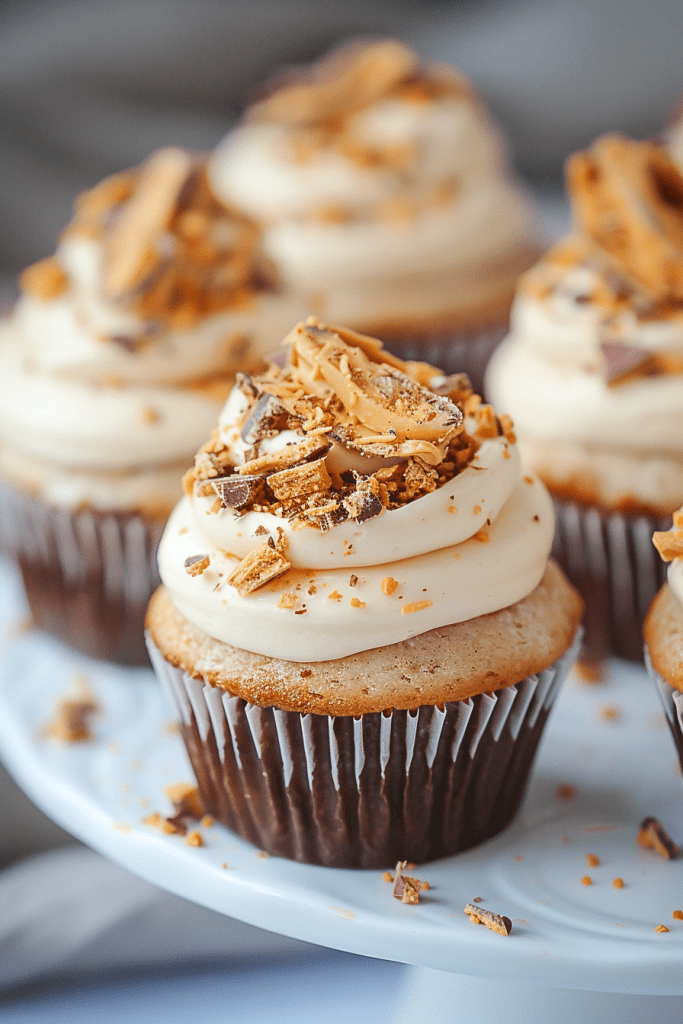 Butterfinger Cupcakes