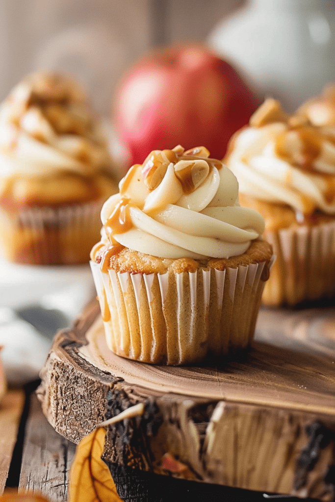 Caramel Apple Cupcakes