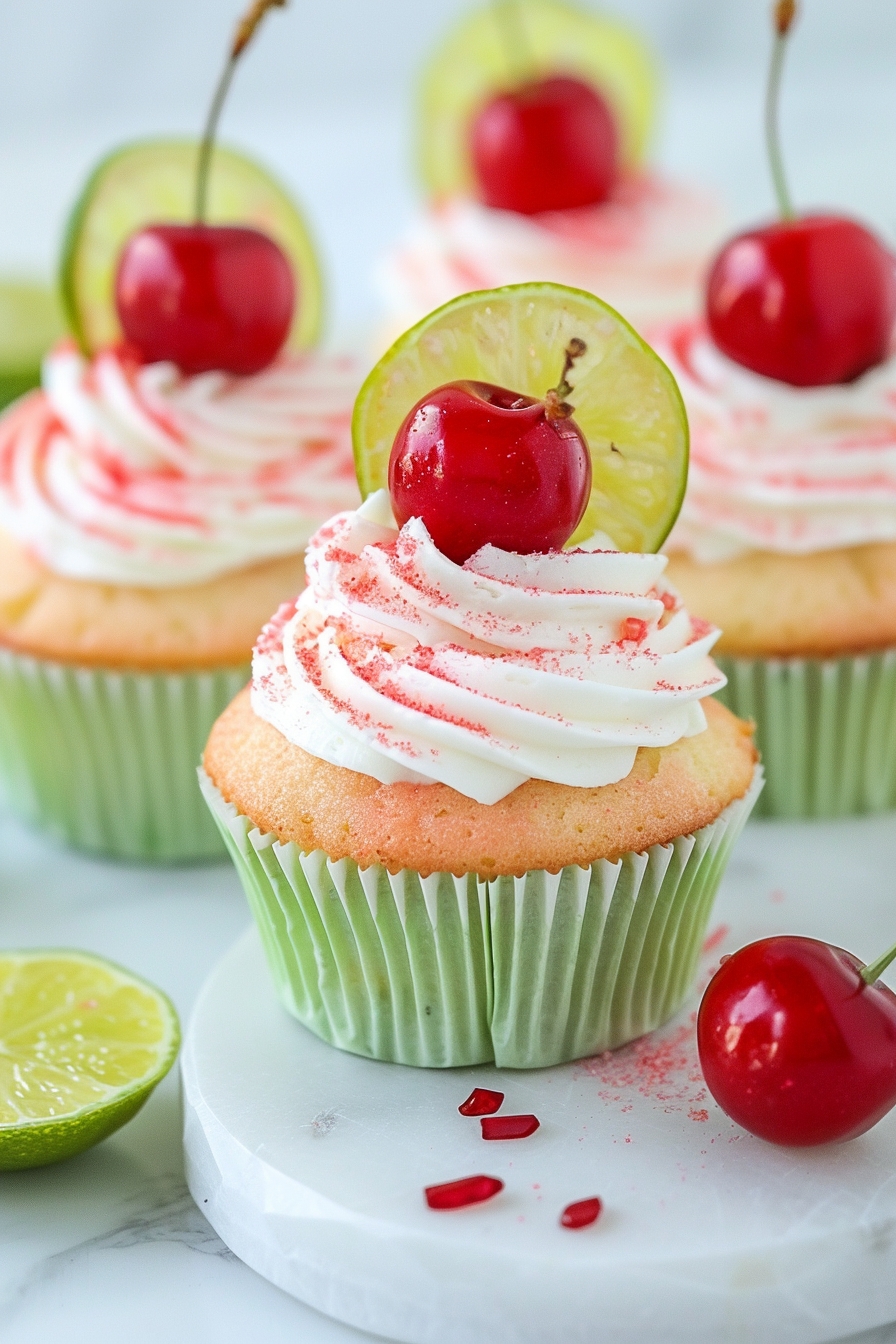 Cherry Limeade Cupcakes Recipes