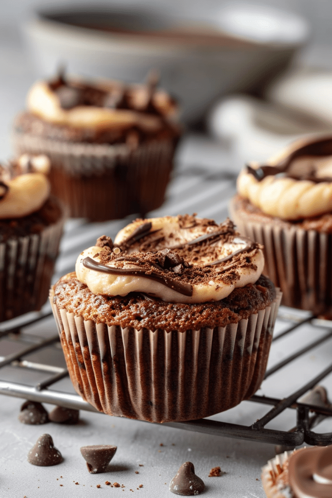 Chocolate Cheesecake Muffins