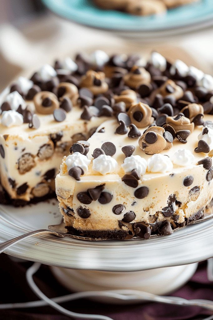 Baking Chocolate Chip Cookie Dough Cheesecake