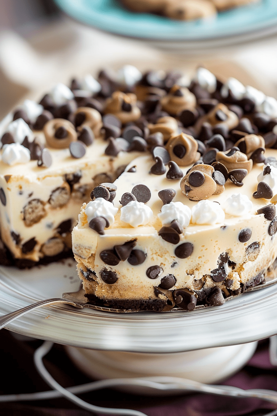 Chocolate Chip Cookie Dough Cheesecake Recipe