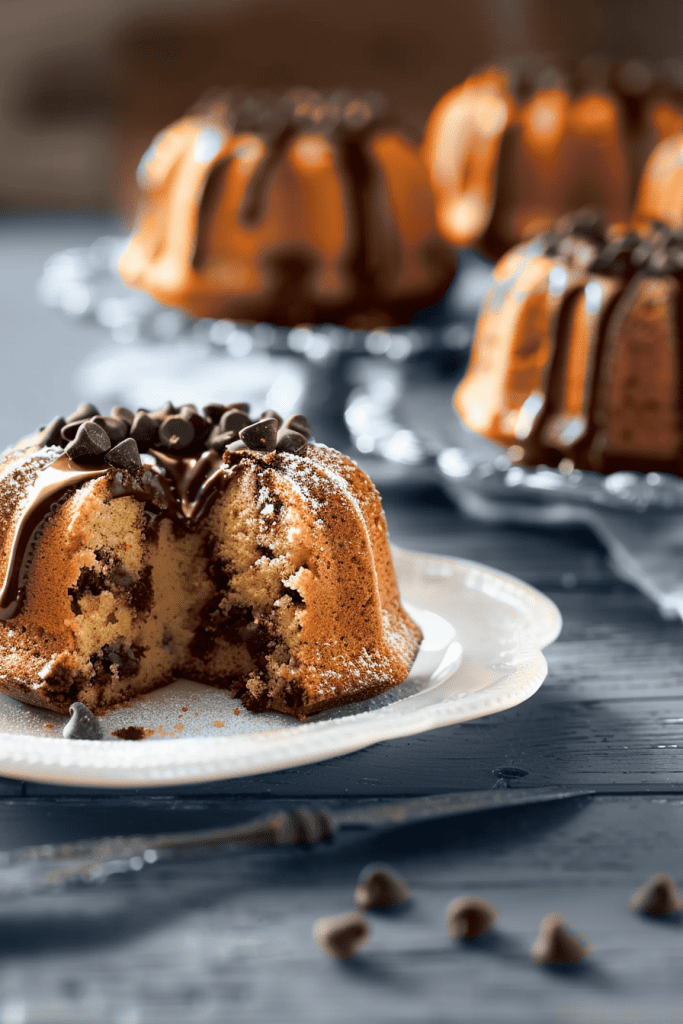 Chocolate Chip Mini Bundt Cake