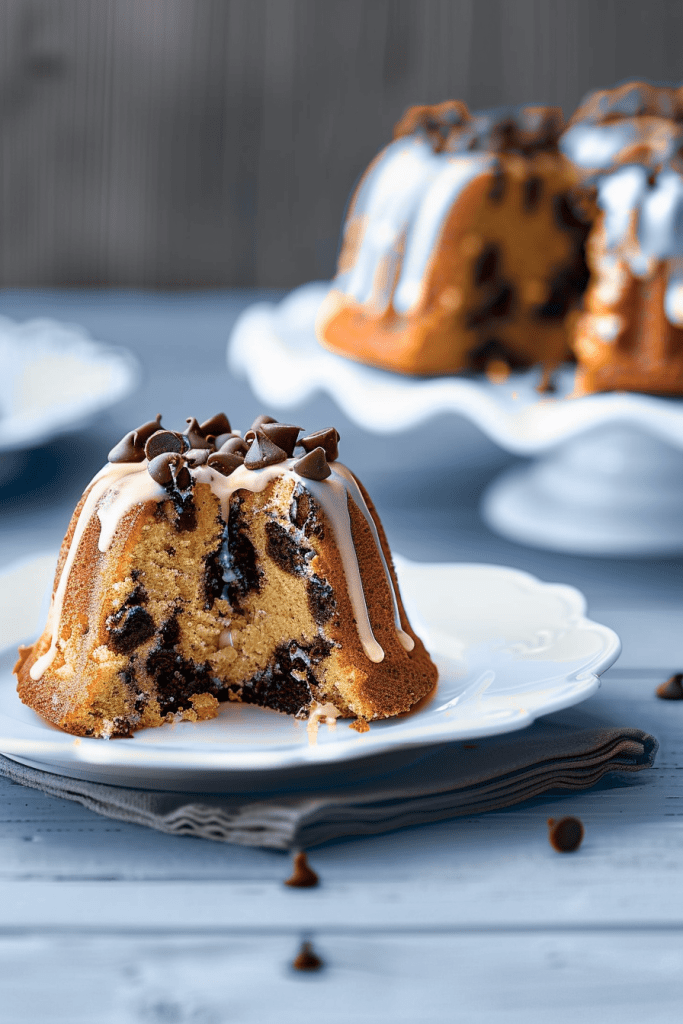 Chocolate Chip Mini Bundt Cakes 