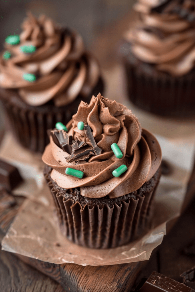 Chocolate Cupcakes with Chocolate Mousse Frosting Recipe