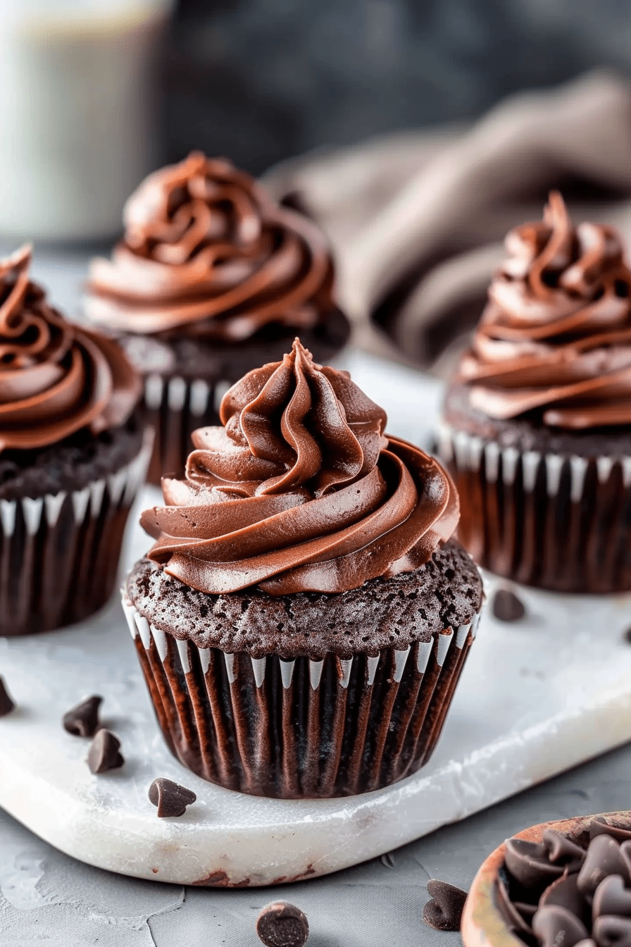 Chocolate Cupcakes with Dreamy Chocolate Cream Cheese Frosting Recipe