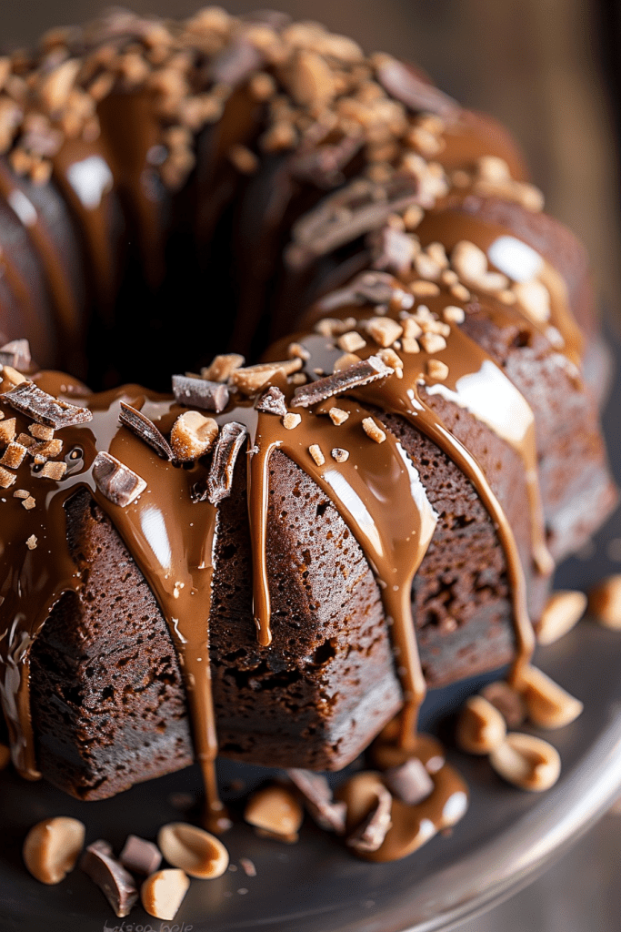 Chocolate Peanut Butter Bundt Cake