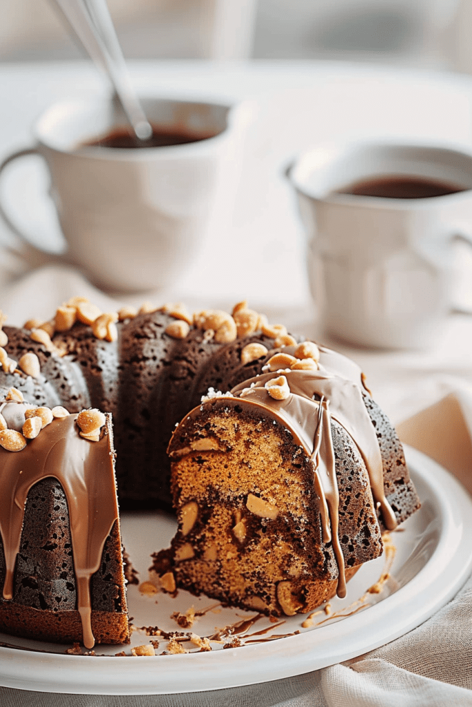 Chocolate Peanut Butter Bundt Cake Recipe