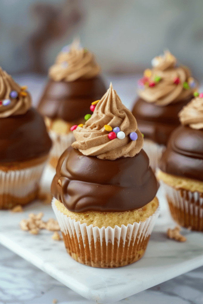 Chocolate Peanut Butter Hi-Hat Cupcakes Recipe