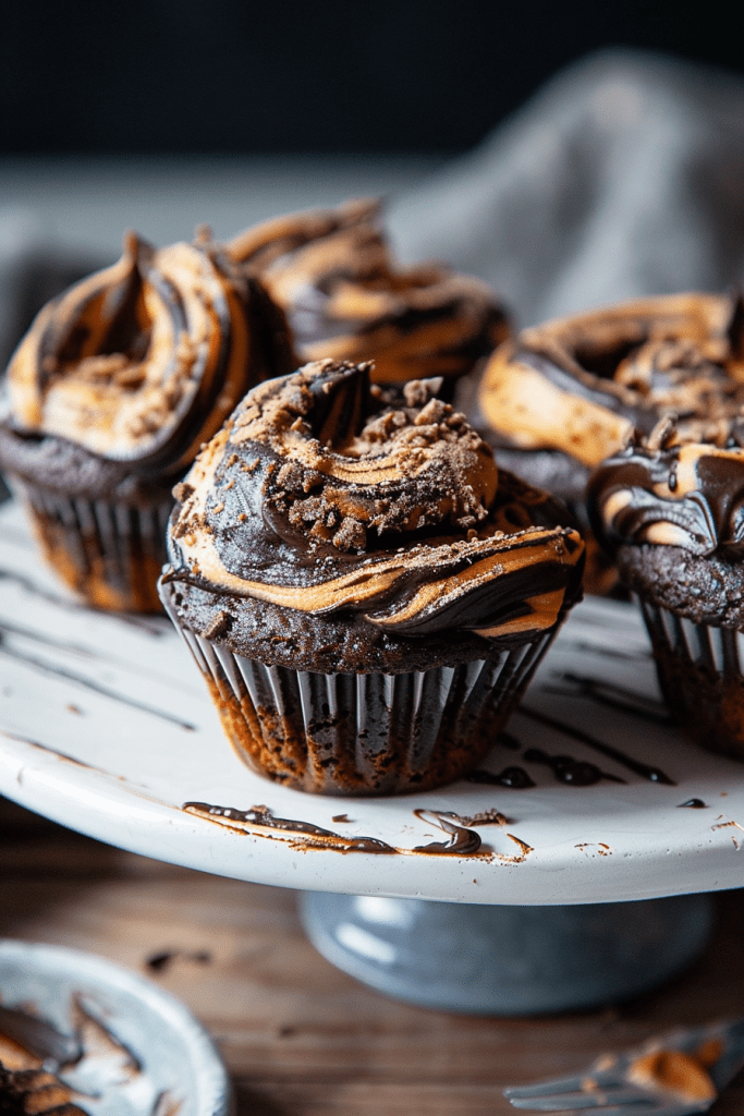 Chocolate Peanut Butter Swirl Muffins Recipe