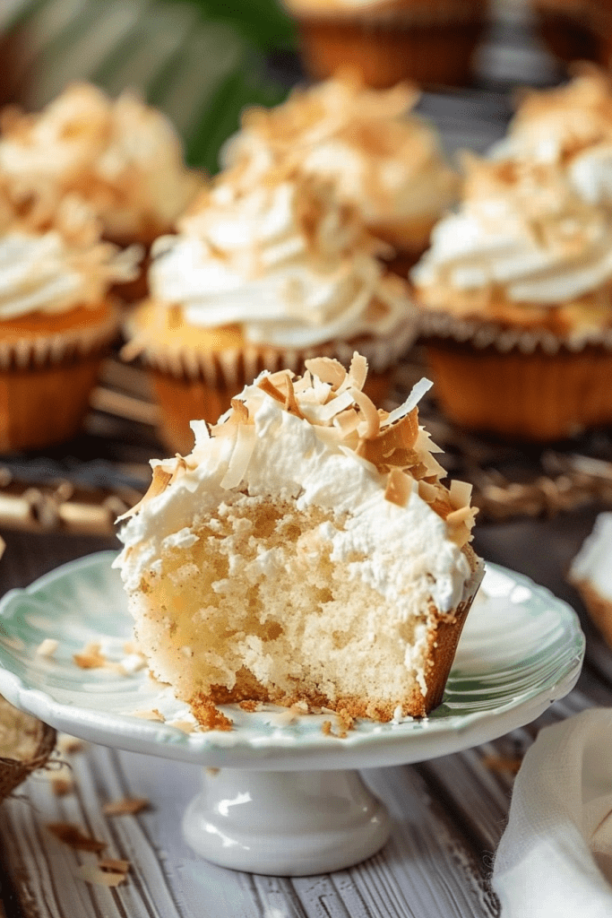 Coconut Macaroon Cupcakes