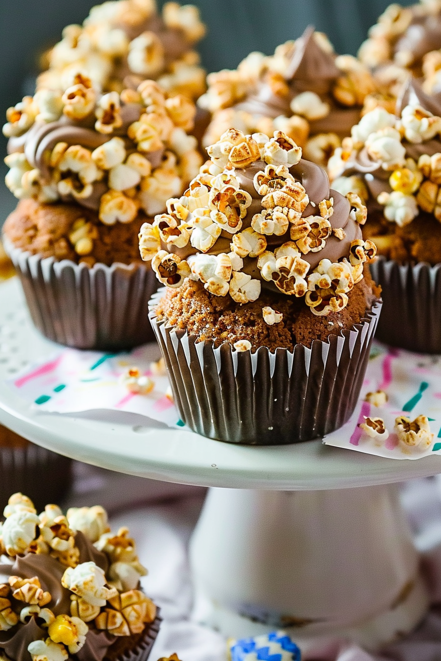 Cookie Butter Popcorn Cupcakes Recipe