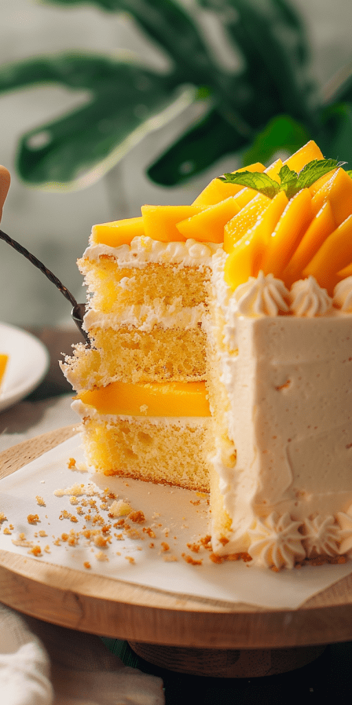 Decoration Mango Cake