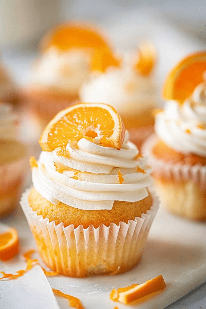 Decoration Orange Creamsicle Cupcakes