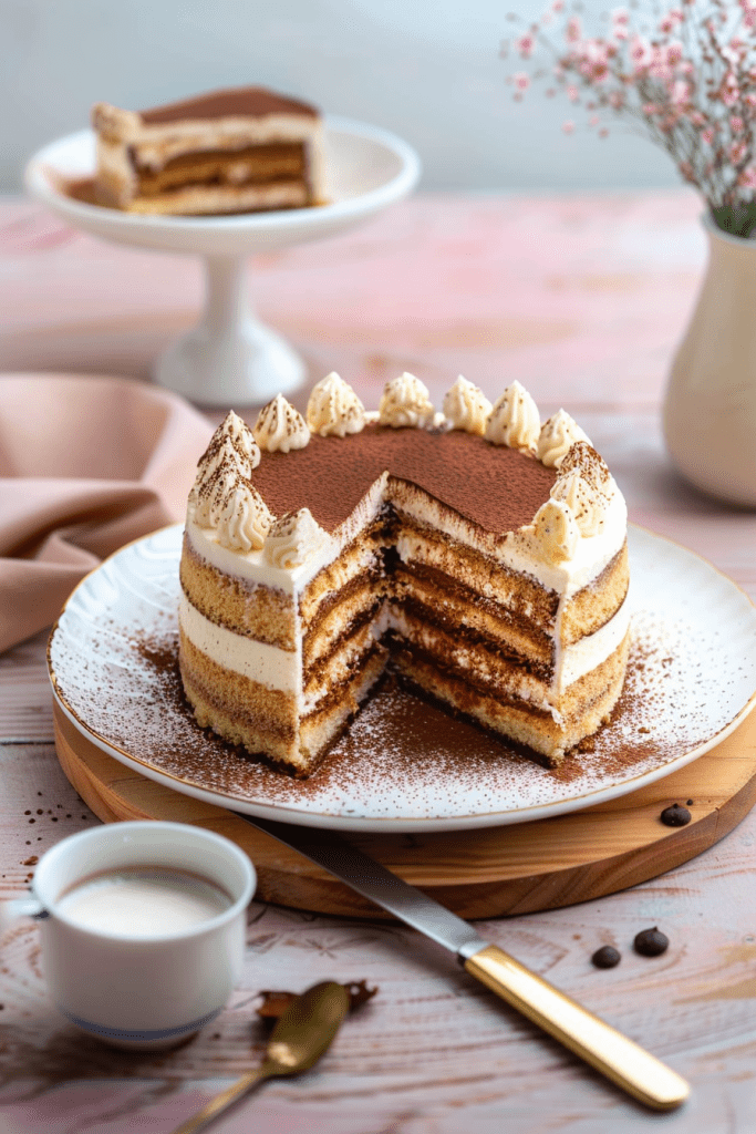 Decoration Tiramisu Cake