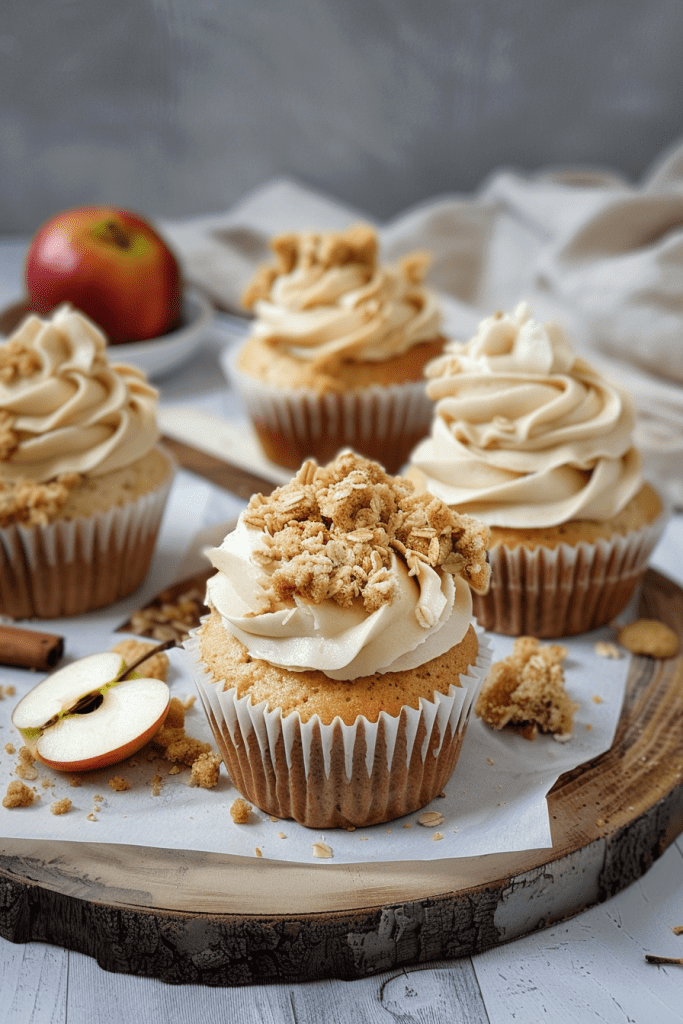 Delicious Apple Crumble Cupcakes