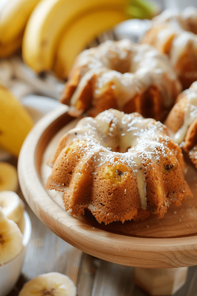 Delicious Banana Mini Bundt Cakes Recipes