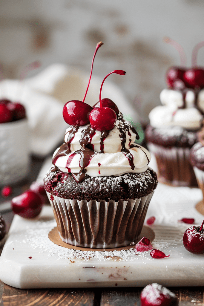 Delicious Black Forest Cupcakes