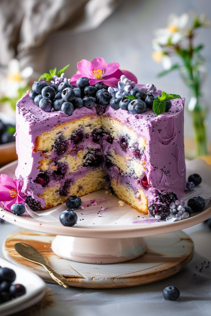 Delicious Blueberry Cake