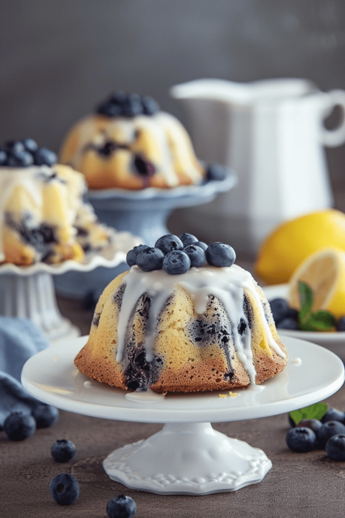 Delicious Blueberry Lemon Mini Bundt Cakes Recipe