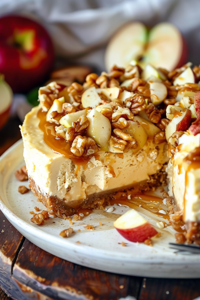 Delicious Caramel Apple Cheesecake