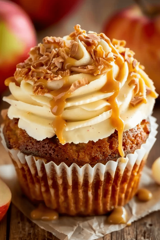 Delicious Caramel Apple Cupcakes