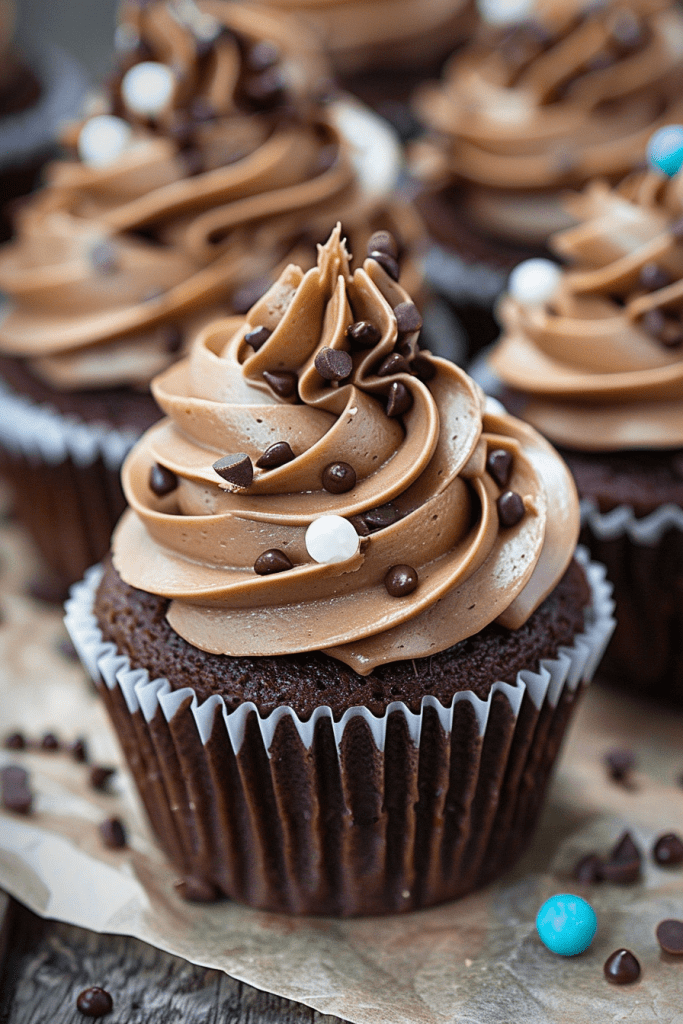 Delicious Chocolate Amaretto Cupcakes