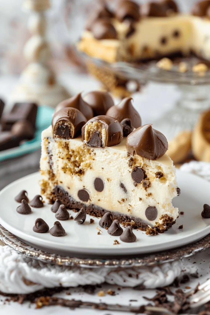 Delicious Chocolate Chip Cookie Dough Cheesecake