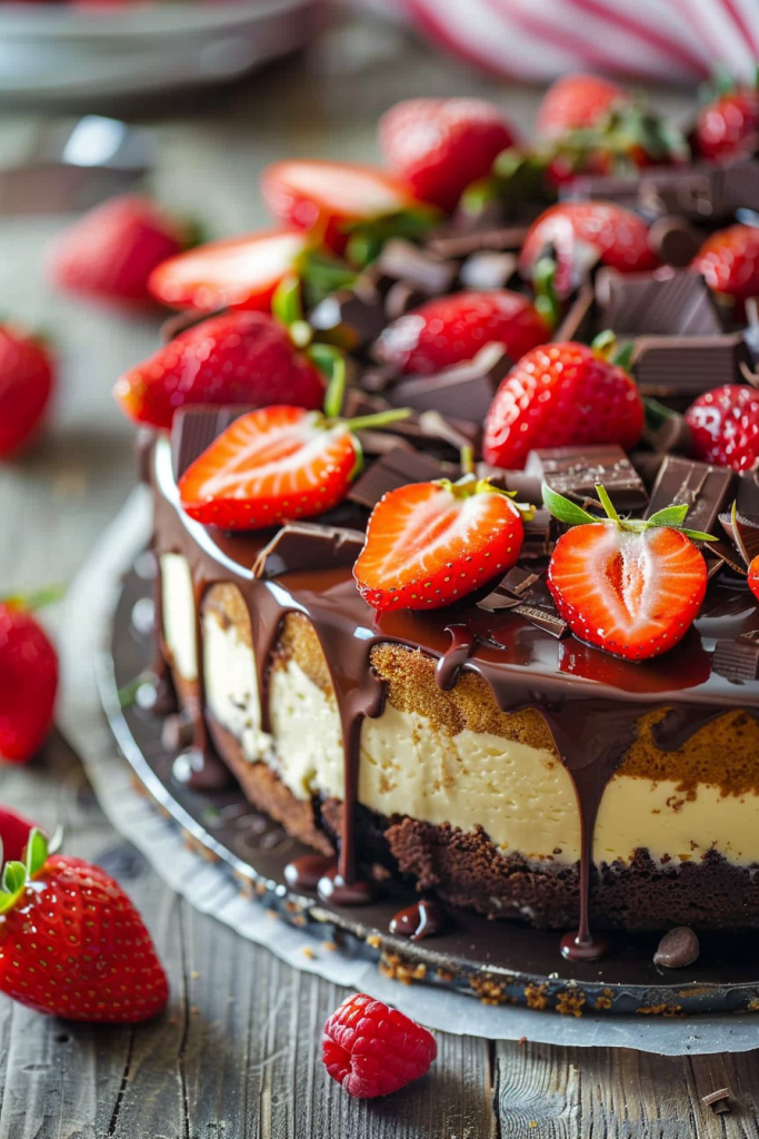 Delicious Chocolate Covered Strawberry Cheesecake Recipes