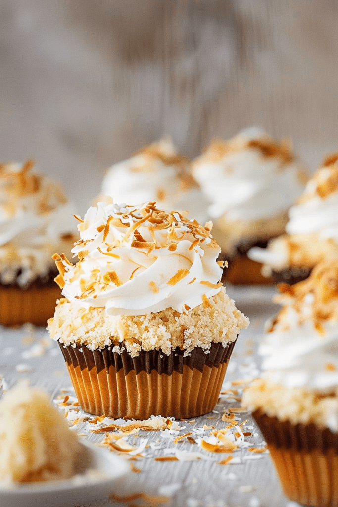 Delicious Coconut Macaroon Cupcakes