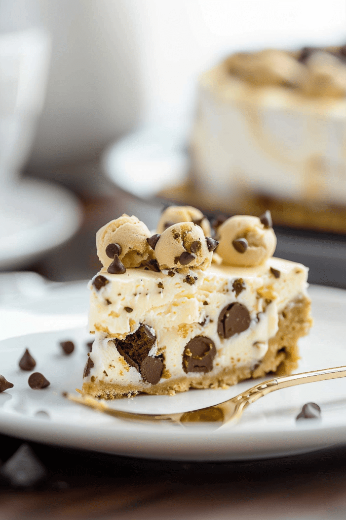 Delicious Cookie Dough Cheesecake