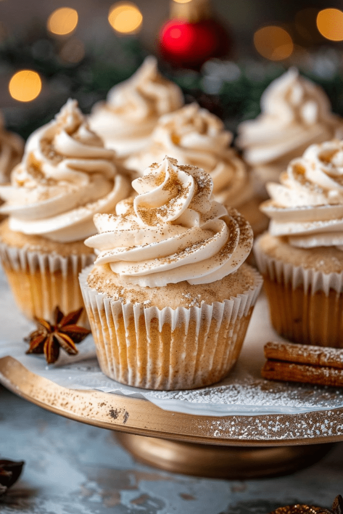 Delicious Eggnog Cupcakes