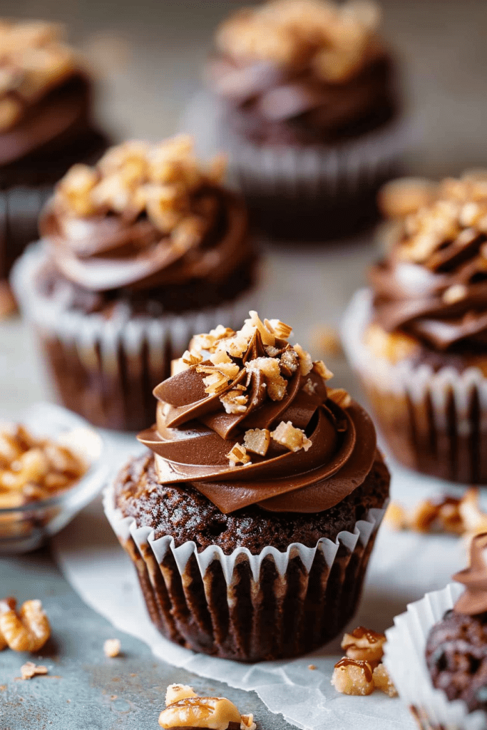 Delicious German Chocolate Cupcakes