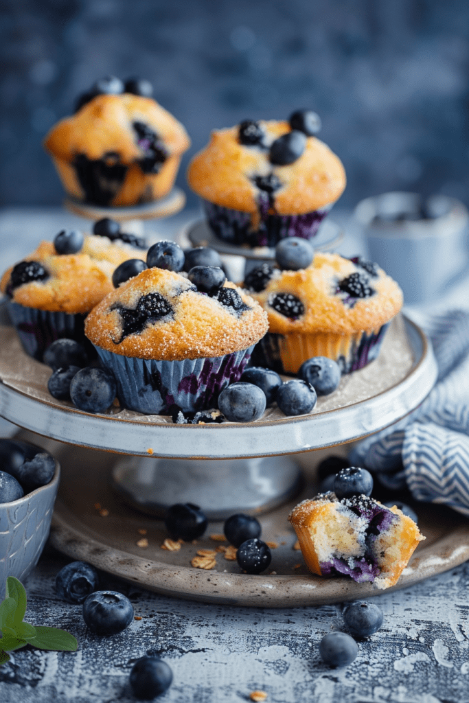 Delicious Greek Yogurt Blueberry Muffins